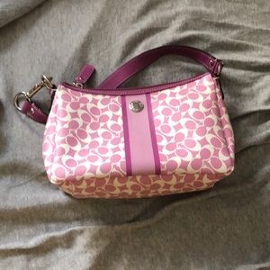 Small pink coach purse